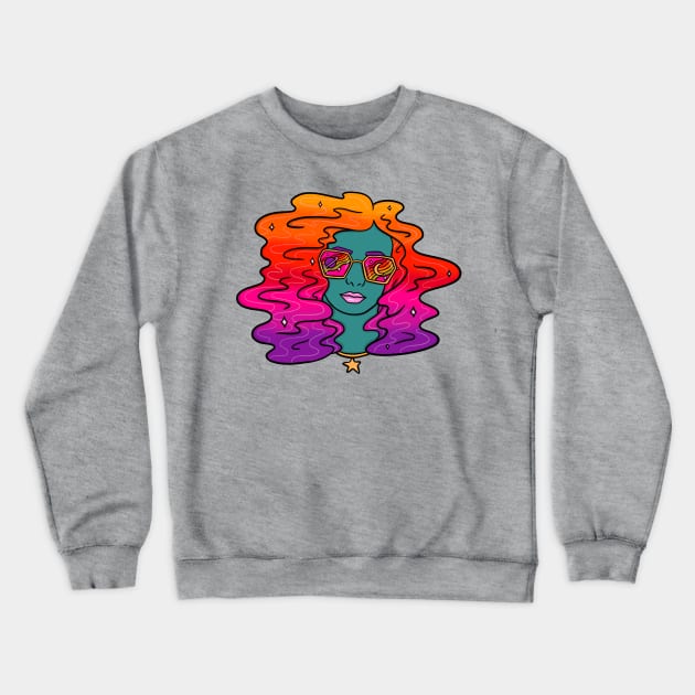 Cosmic Dreamer Crewneck Sweatshirt by Doodle by Meg